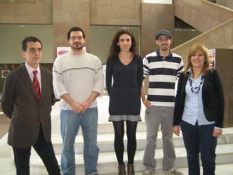 Pablo Salazar, Miguel Villaplana, Ana Primo, Alberto Aparici and Soledad Rubio.